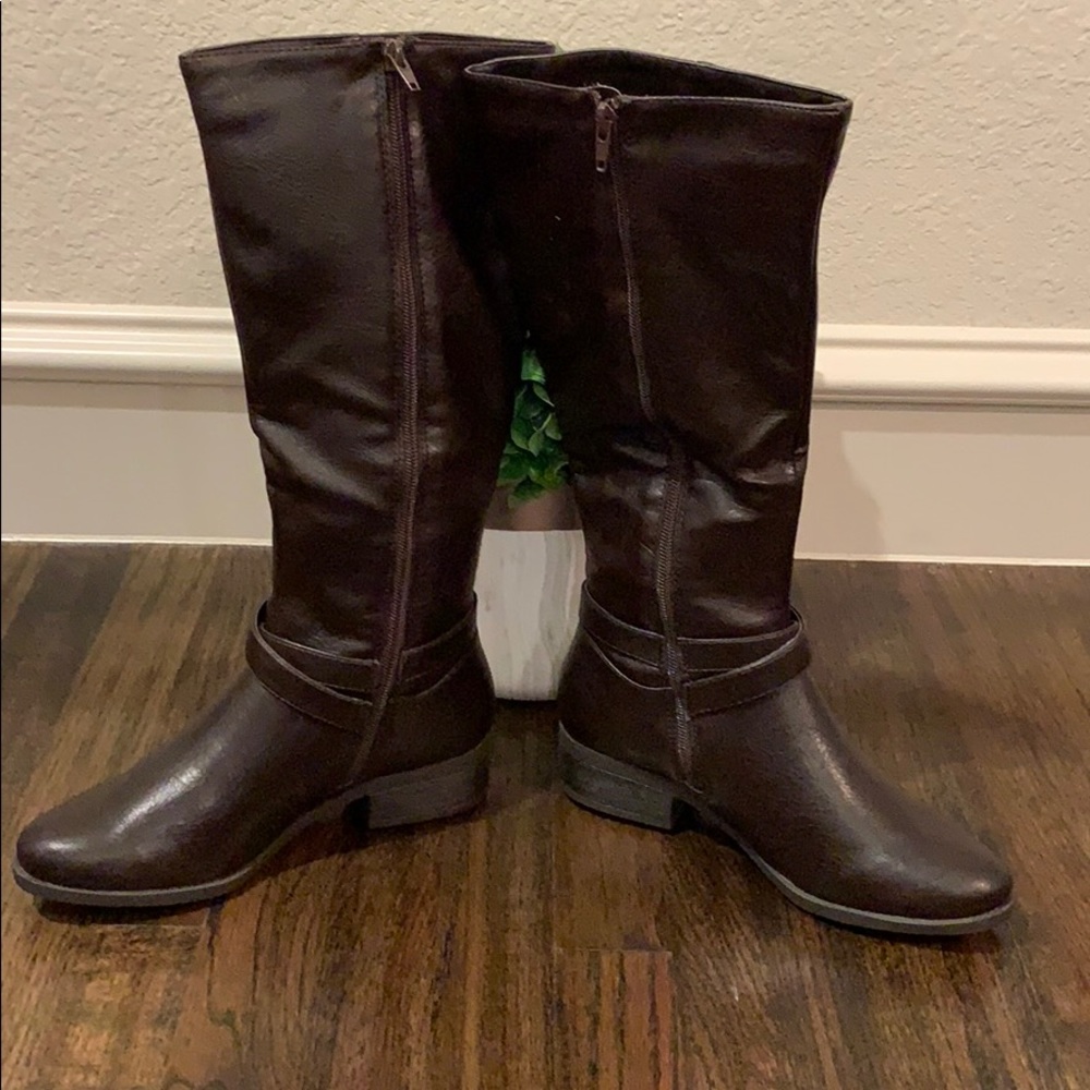 Madeline Brown Riding Boot - Picture 3 of 6